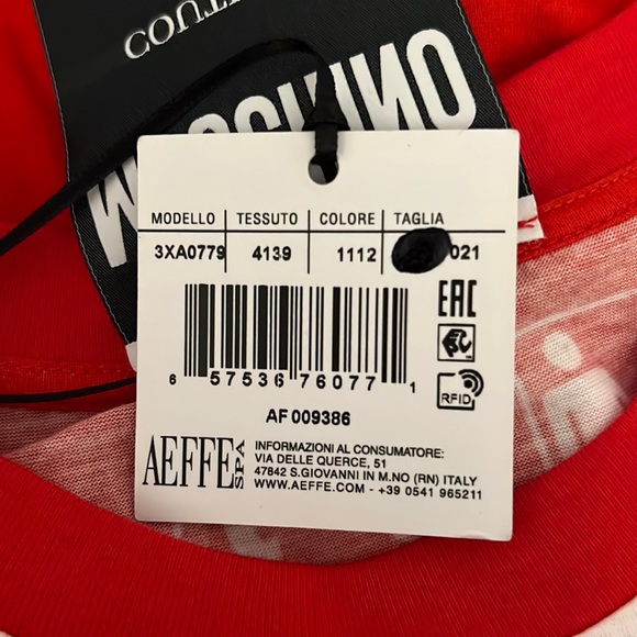 Moschino Budweiser Logo monogram printed tee shirt NWT - Picture 6 of 6